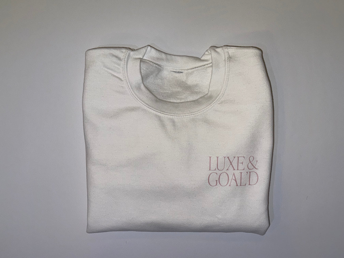 White Logo Crewneck Sweatshirt